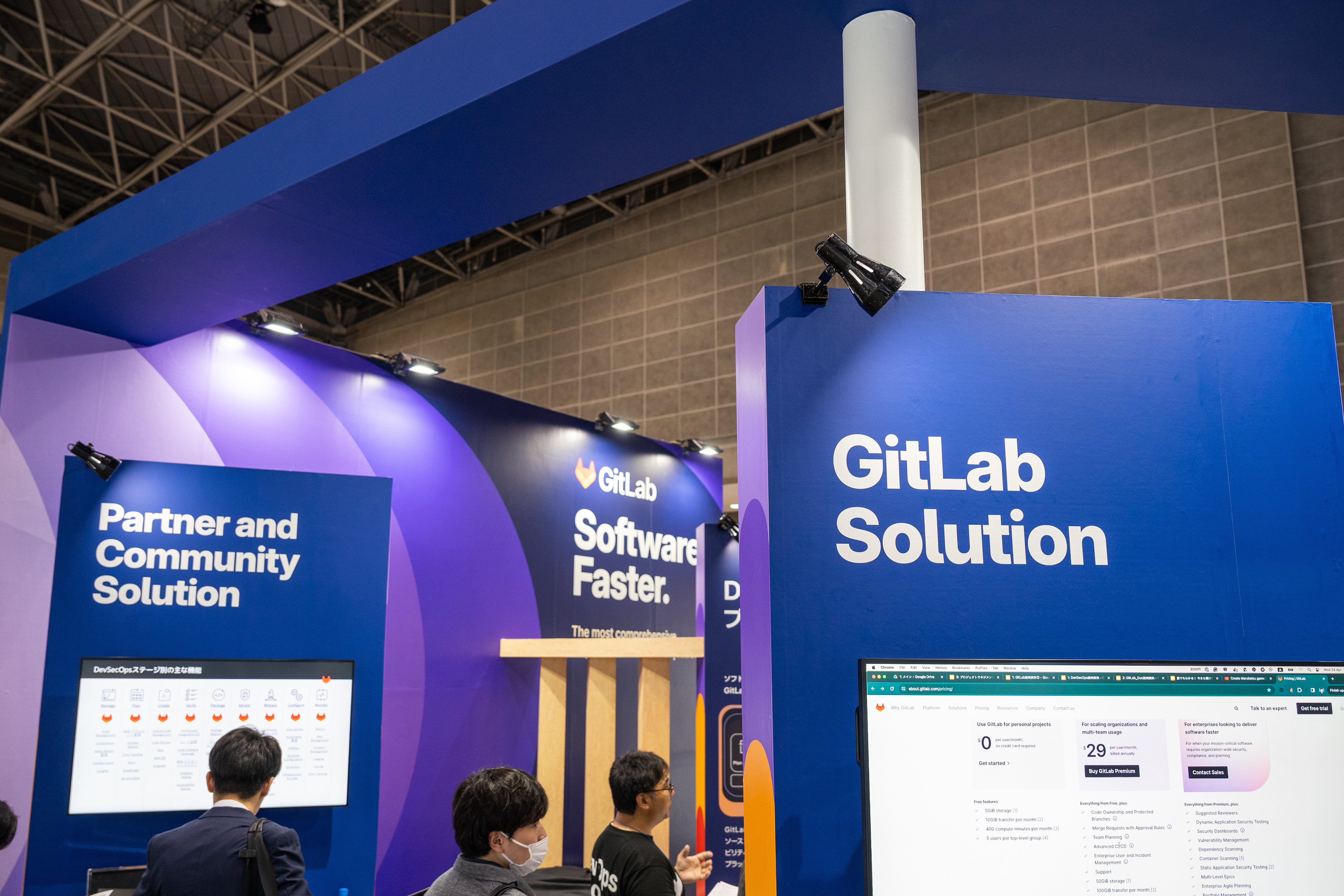 GitLabブースの様子