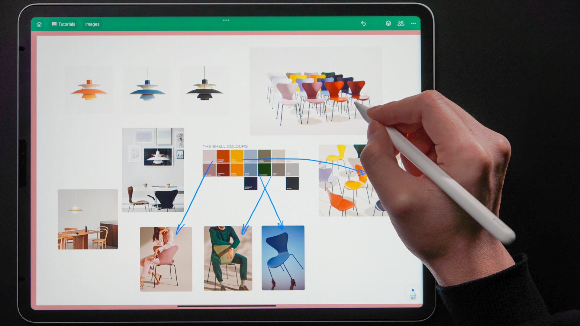 Limeboard iPadの画面