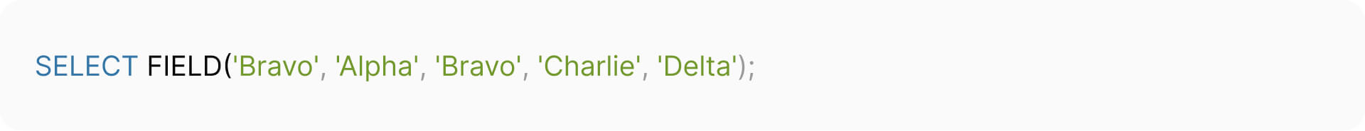FIELD() 具体例