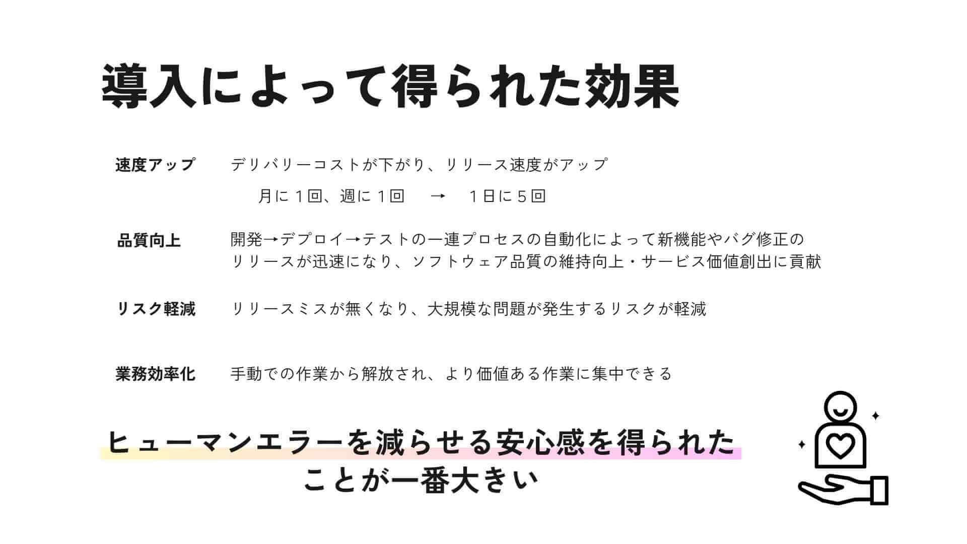 導入によって得られた効果