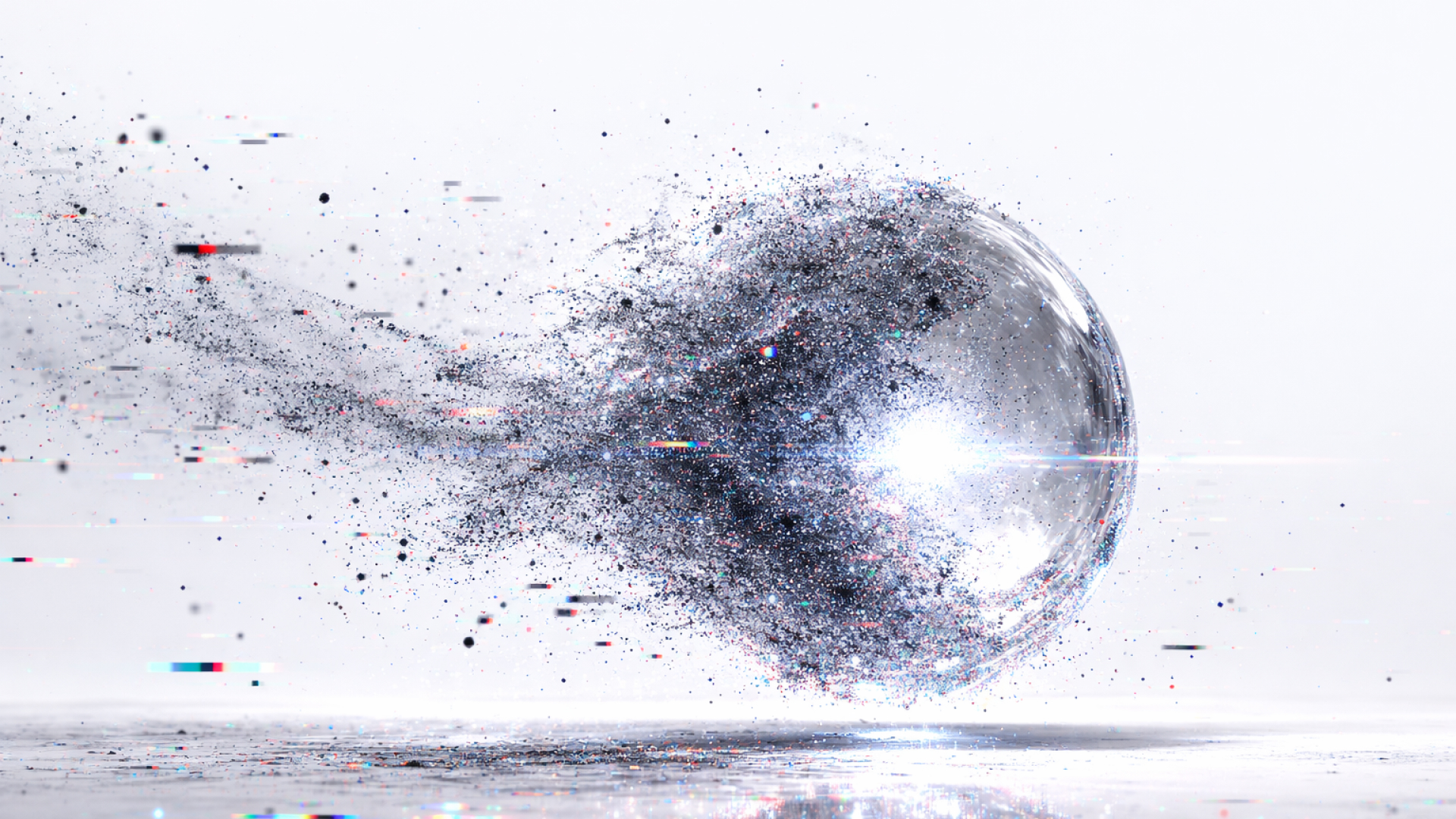 AIで作成した、ガラスをモチーフにしたノイズの画像3